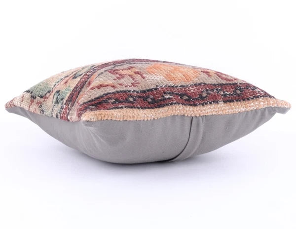 16"x16" 40x40 Hand Knotted Turkish Anatolian Vintage Pillow Cover Cushion