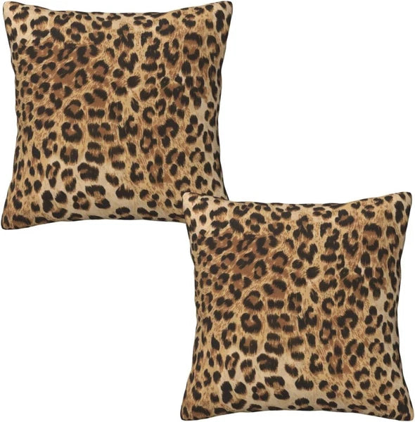 Leopard Pillow Covers 18x18 in Couch 18" x (Pack of 2),