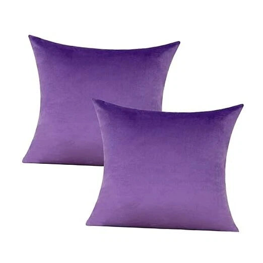 Purple Throw Pillow Covers Decorative 18x18 Set 18" x 18" (Pack of 2) Lavender