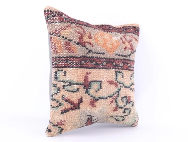 16"x16" 40x40 Hand Knotted Turkish Anatolian Vintage Pillow Cover Cushion