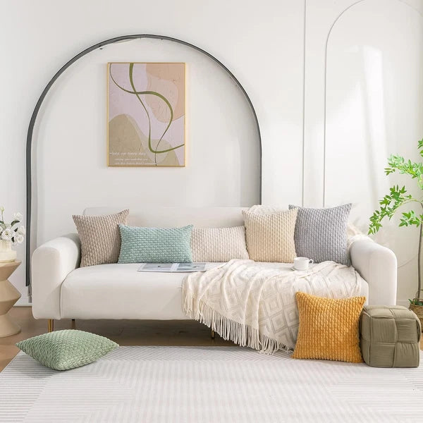 Set of 4 Neutral Decorative Throw Pillow 18" x (Pack 4),