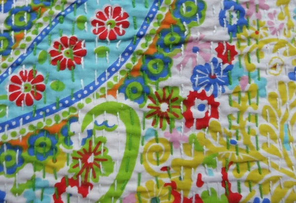 Pillow Cover Indian Handcrafted Paisley Decor Car Sofa Cushion Case 16 x 16 in