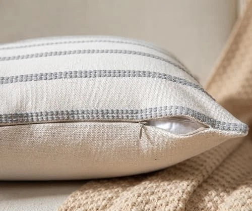 Boho Throw Pillow Covers 20x20 Set of 2 Soft 20" x 20" (Pack of 2) Grey