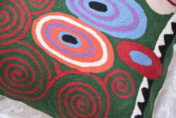 Klimt Green Modern Pillow Cover Needlepoint Throw Pillowcase Decorative Chair...