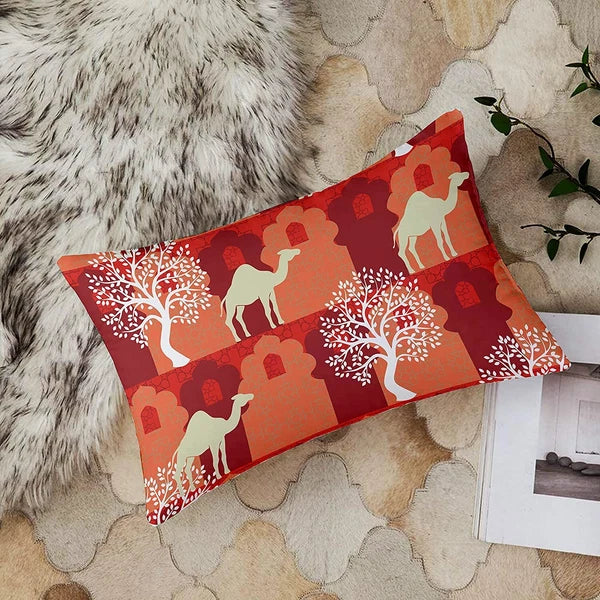 Cotton Cushion Cover, 12x18 in, Set of 2