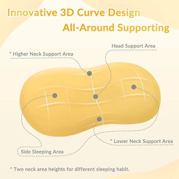 Memory Foam Pillows, Cute Throw Pillows for Couch, Ergonomic (King/Soft)