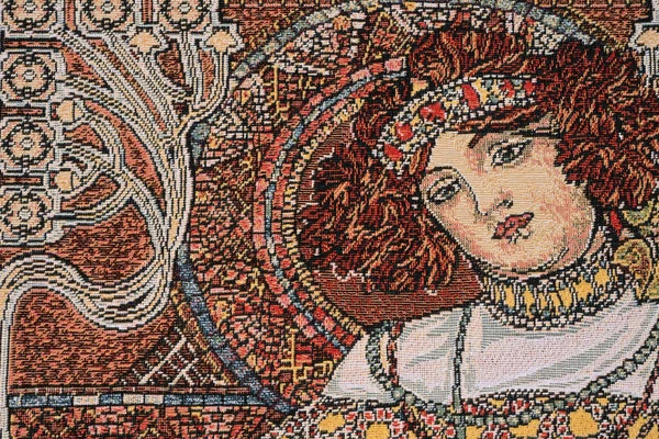 Alphonse Mucha Autumn European Cushion Cover Belgian Home Decor Pillow 18x18 in