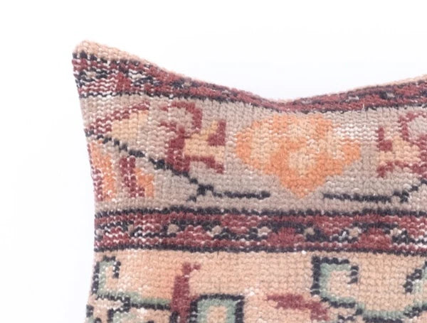 16"x16" 40x40 Hand Knotted Turkish Anatolian Vintage Pillow Cover Cushion