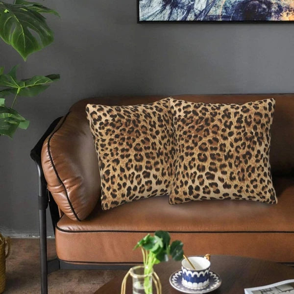 Leopard Pillow Covers 18x18 in Couch 18" x (Pack of 2),