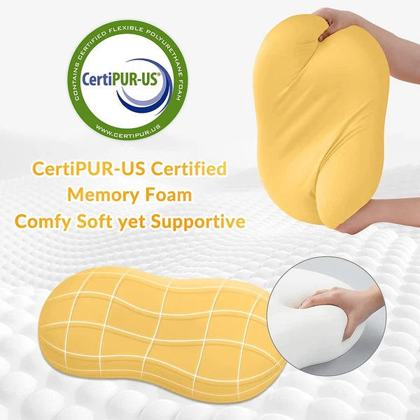 Memory Foam Pillows, Cute Throw Pillows for Couch, Ergonomic (King/Soft)