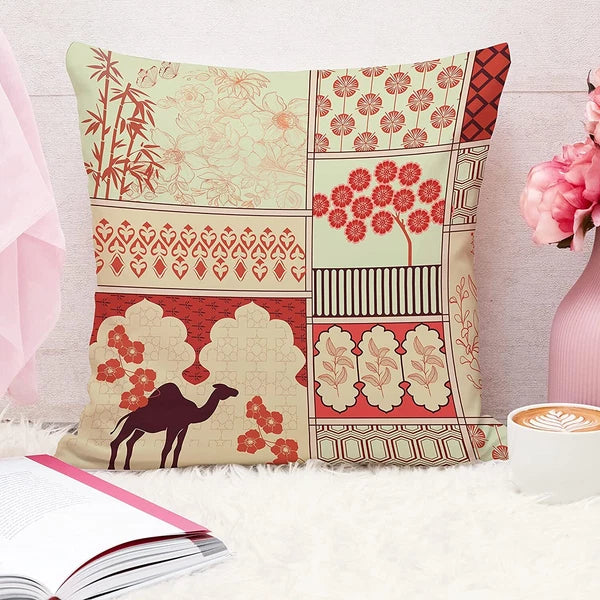 Canvas Cotton Cushion Cover, 12x12 in, Set of 5