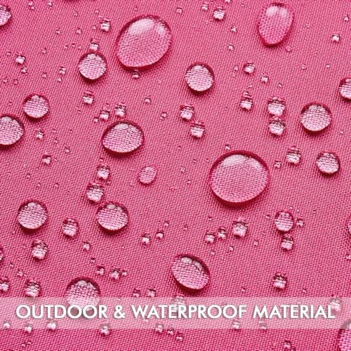 Pack of 2 Outdoor Waterproof Pillow Covers 18" x 18" (Pack of 2) Hot Pink