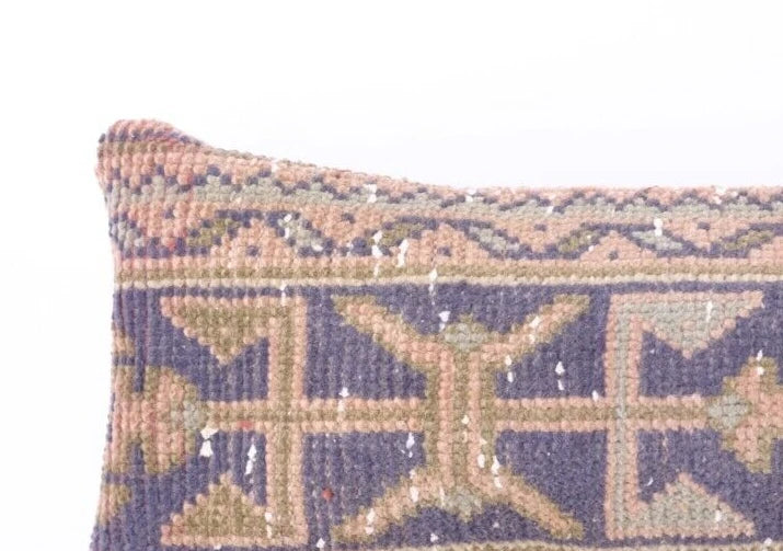 10x24" Vintage Indian Cushion Cover Throw Indian Jute Handmade Kilim Pillow