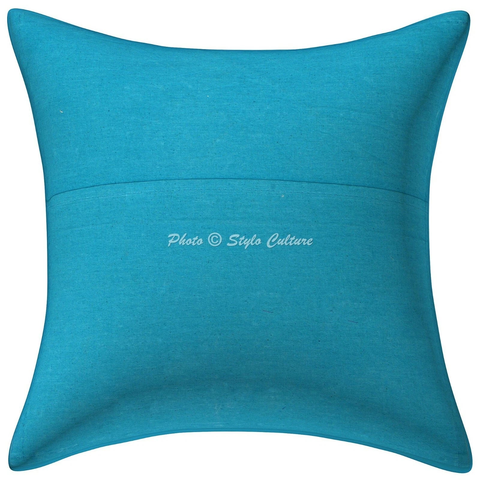Blue Cushion Cover Beaded Gypsy Handmade Boho Ethnic Tribal Ethnic Hippie Pillow