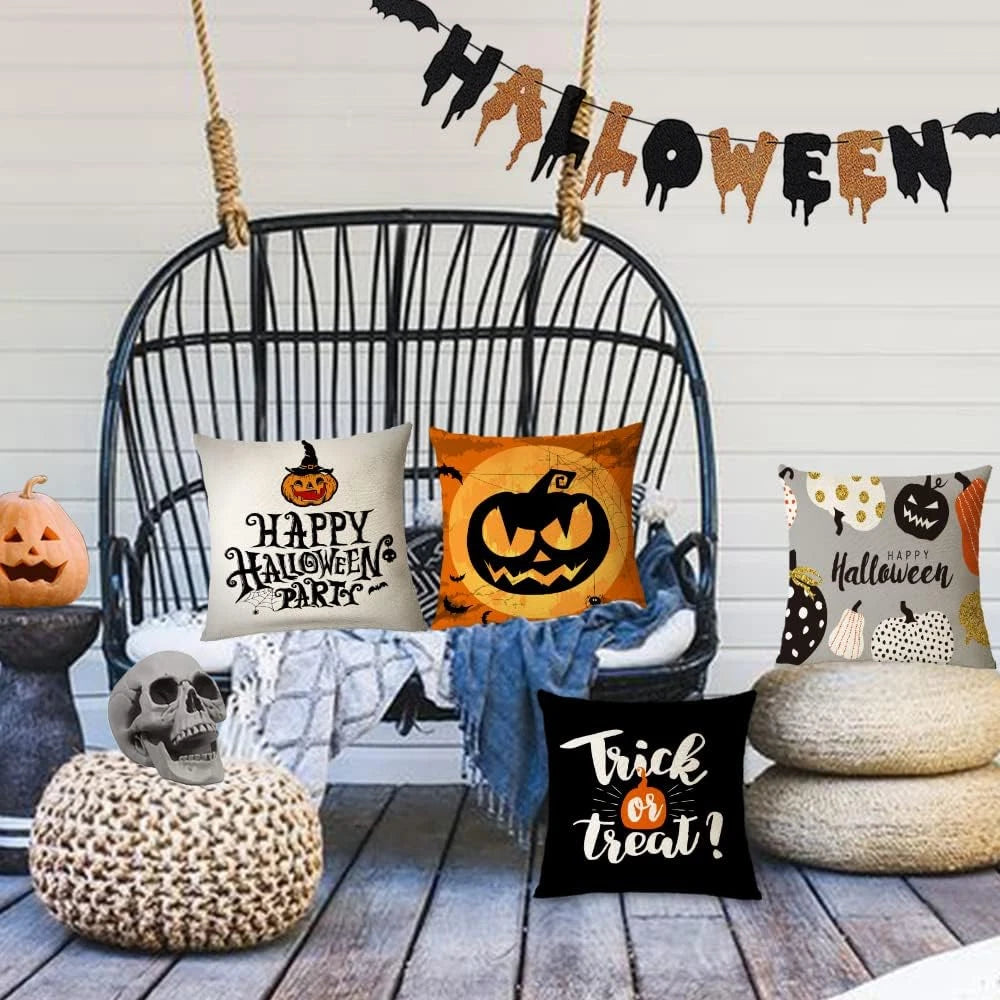 Pumpkin Spice and Pillow Nice: 4 Spooky Covers for Your Couch's Halloween Costum