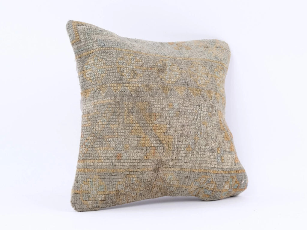 Decorative Jute Square Pillows Cover Cases Handwoven Kilim Rustic Cushion Cover
