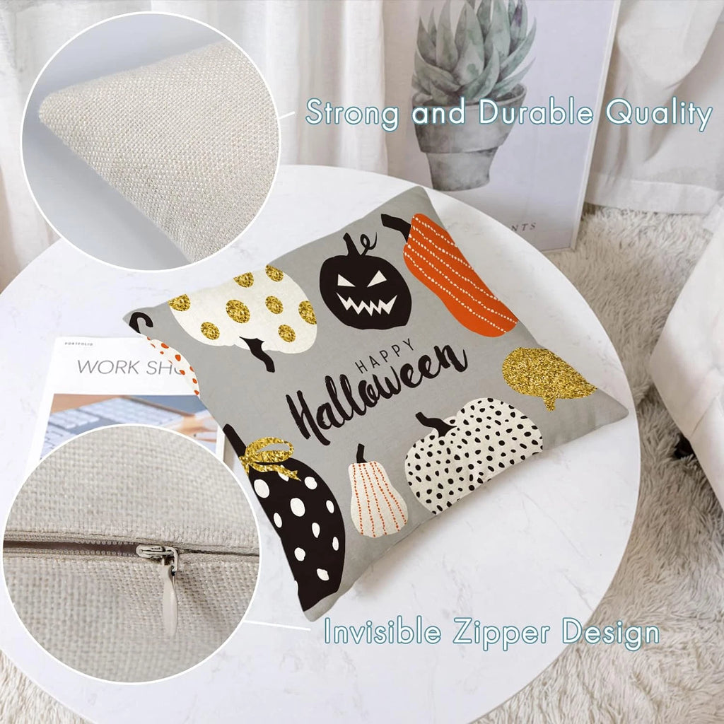 Pumpkin Spice and Pillow Nice: 4 Spooky Covers for Your Couch's Halloween Costum