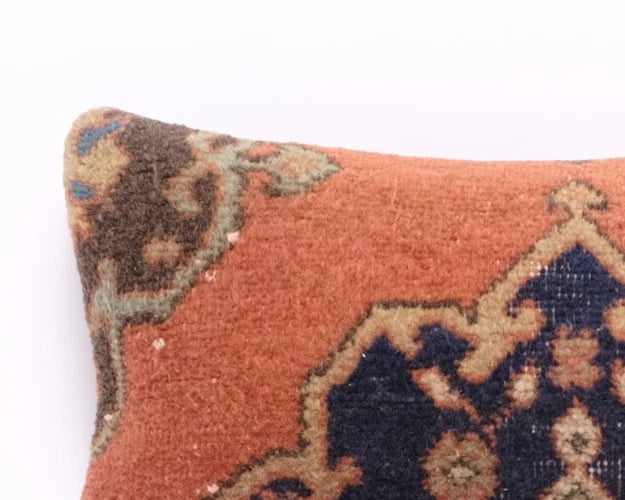 12x24" Vintage Indian Cushion Cover Throw Indian Jute Handmade Kilim Pillow