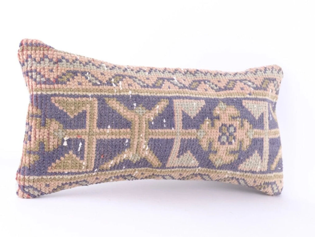 10x24" Vintage Indian Cushion Cover Throw Indian Jute Handmade Kilim Pillow