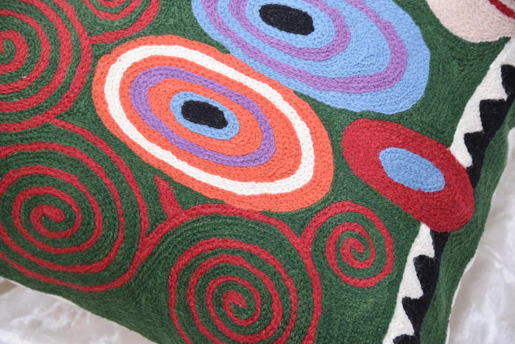 Klimt Green Modern Pillow Cover Needlepoint Throw Pillowcase Decorative Chair...