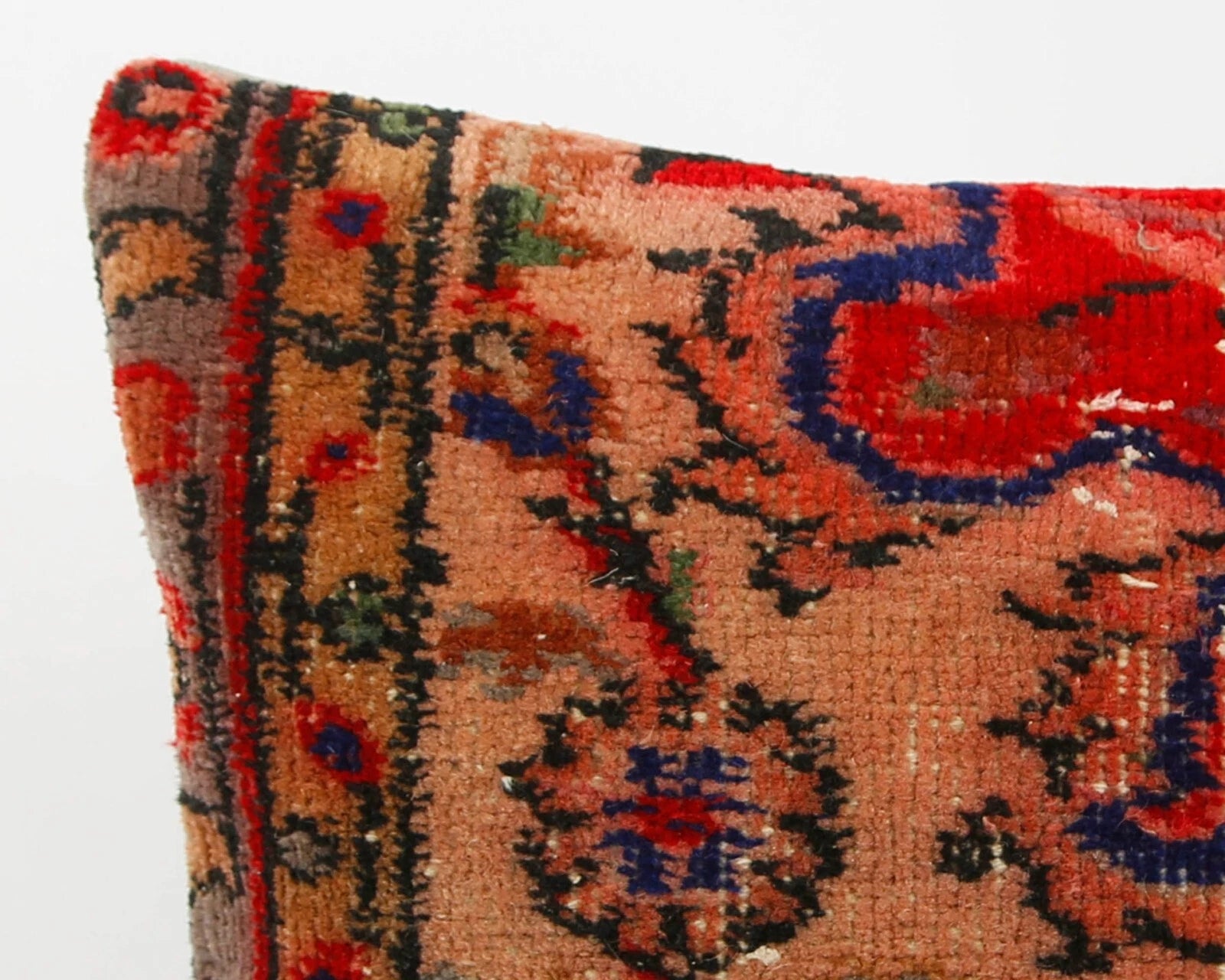 14x14" Vintage Indian Cushion Cover Throw Indian Jute Handmade Kilim Pillow