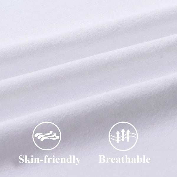 ZWJD Pillow Covers 24x24 Set of 2 White Throw Pillow Covers with Fringe Chic ...