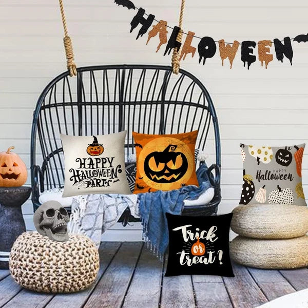 Pumpkin Spice and Pillow Nice: 4 Spooky Covers for Your Couch's Halloween Costum