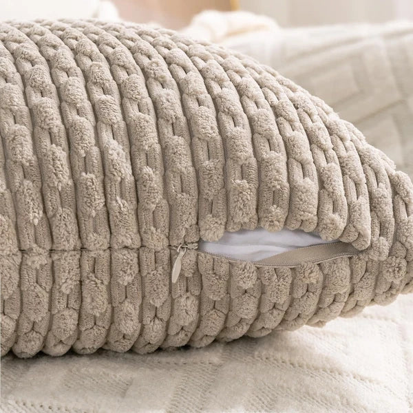 Set of 4 Neutral Decorative Throw Pillow 18" x (Pack 4),