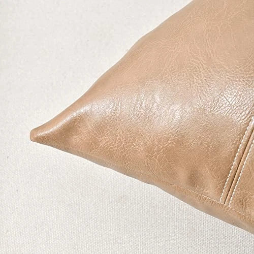 22x22 Pillow Covers, 2 Packs Decorative Throw Pillow 22" x 22" (Pack of 2) Tan
