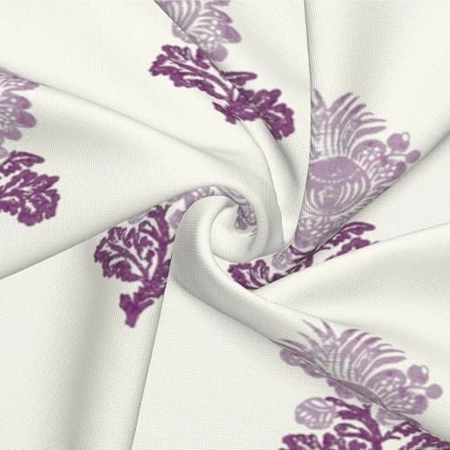 Pillow Covers 18X18 Inch Set of 2, 18" x 18" (Pack of 2) Purple Block Print