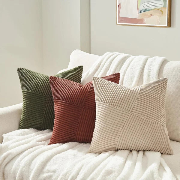 Olive Green Decorative Throw Pillow Covers Set of 2 18X18 Inches for Couch Bed S