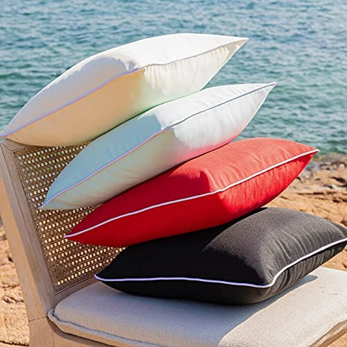 Pack of 2 Outdoor Waterproof Solid Throw 20" x 12" (Pack of 2) Black