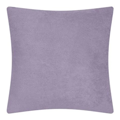 Light Throw Pillow Covers 18x18 Inch Decorative 3D Flower Square Velvet Purple