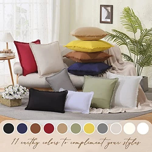 Pillow Covers 26x26 Set of 2 Throw Pillow Covers 26" x 26" (Pack of 2) Cream