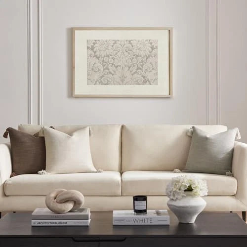 Set of 2 Pillow Covers 22 x 22 inches 22" x 22" (Pack of 2) Light Beige