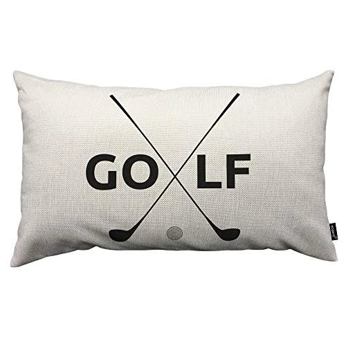 Golf Symbol Throw Pillow Cover Linen Fabric for Couch Bed Sofa Car Waist