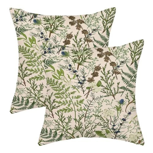 Spring Flower Pillow Covers 16x16 Wildflower Farmhouse 16x16 Inch Wildflower B
