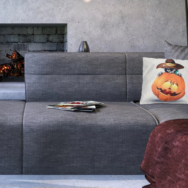 Pumpkin Cat Pillow Cover Child Cushion Halloween Pillowcase Throw