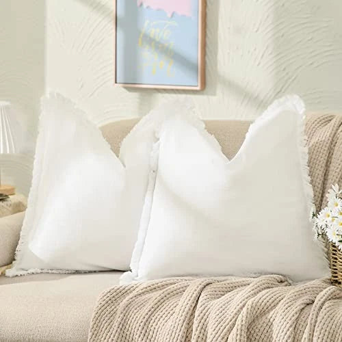 Pillow Covers 26x26 Set of 2 Throw Pillow Covers 26" x 26" (Pack of 2) Cream