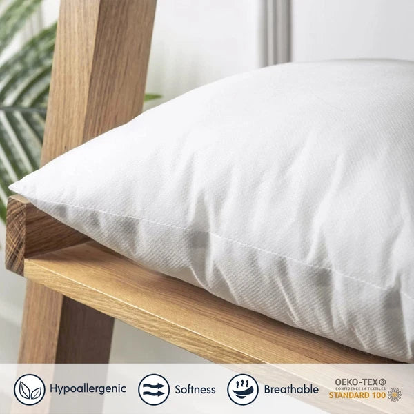 Water Resistant 12x20 Outdoor Pillow Inserts - 2 Pack Decorative Cushions