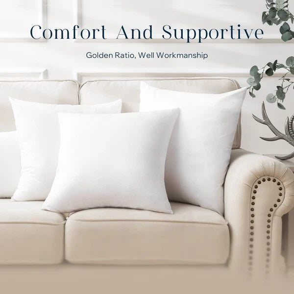 Water Resistant 12x20 Outdoor Pillow Inserts - 2 Pack Decorative Cushions