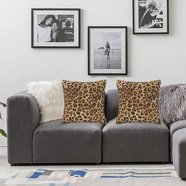 Leopard Pillow Covers 18x18 in Couch 18" x (Pack of 2),