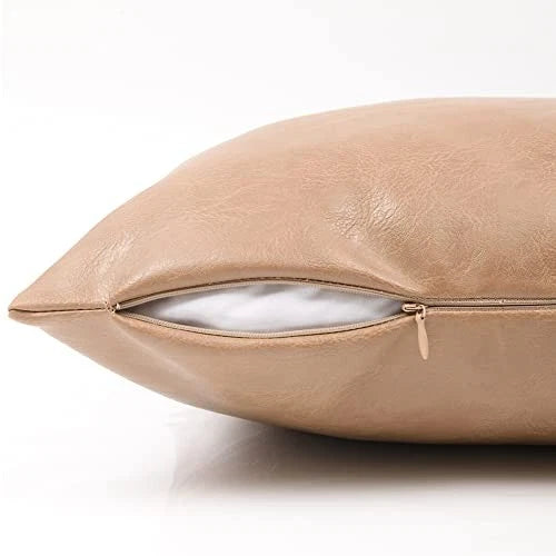 22x22 Pillow Covers, 2 Packs Decorative Throw Pillow 22" x 22" (Pack of 2) Tan